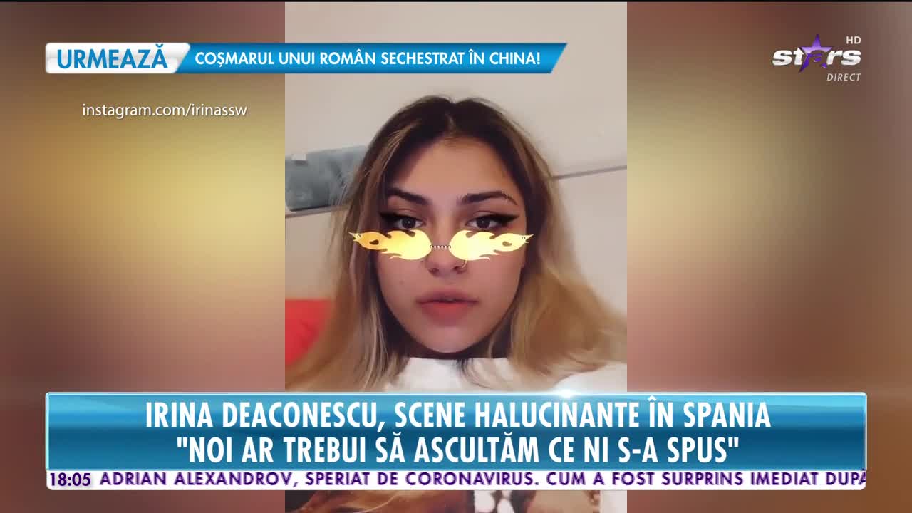 Irina Deaconescu, scene halucinante în Spania