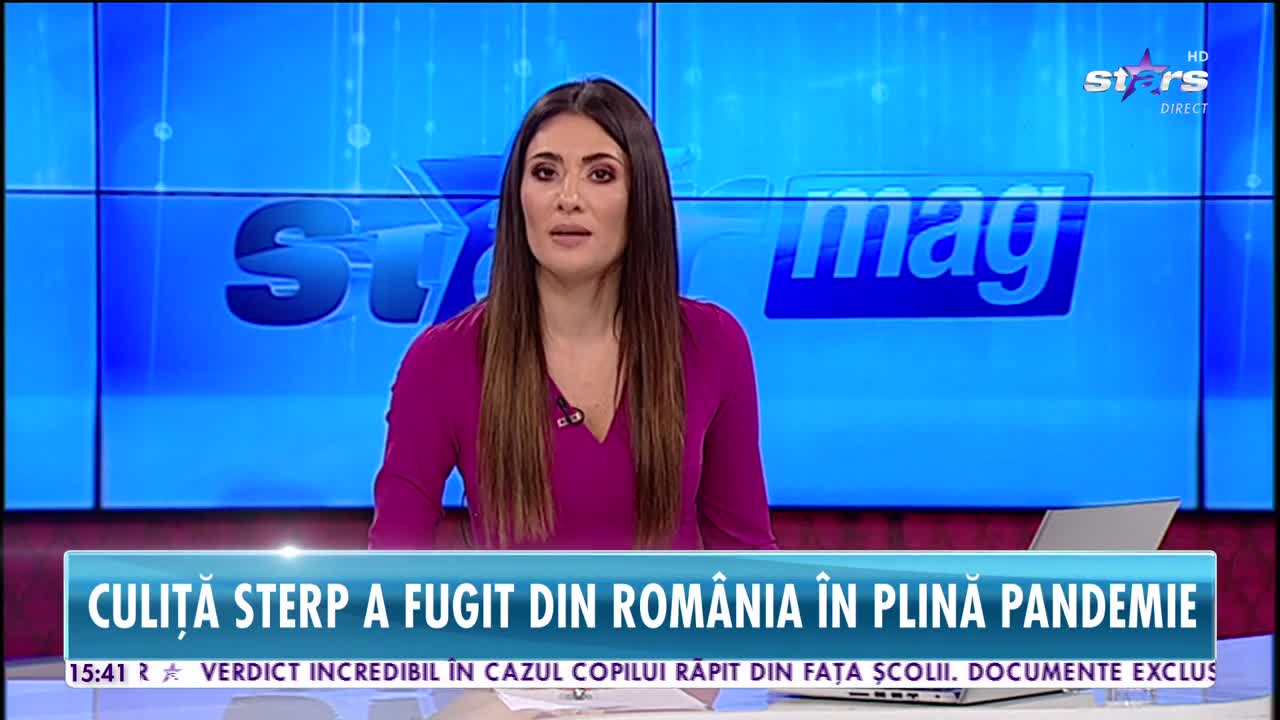 Culiţă Sterp a fugit din România în plină pandemie