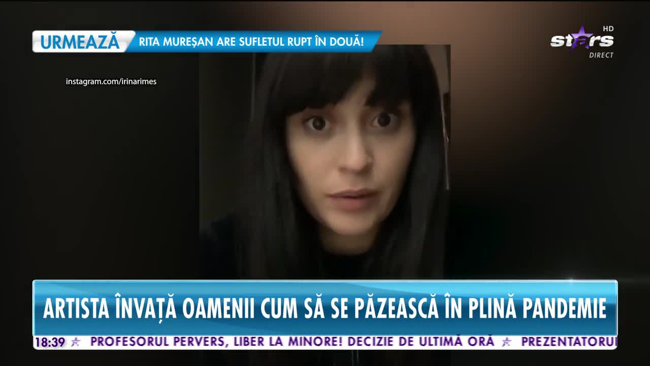 Irina Rimes învață oamenii cum să se păzească în plină pandemie de coronavirus