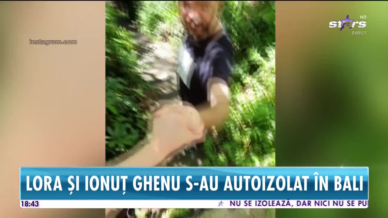 Lora și Ionuţ Ghenu s-au autoizolat în Bali