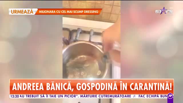Andreea Bănică, gospodină &icirc;n carantină