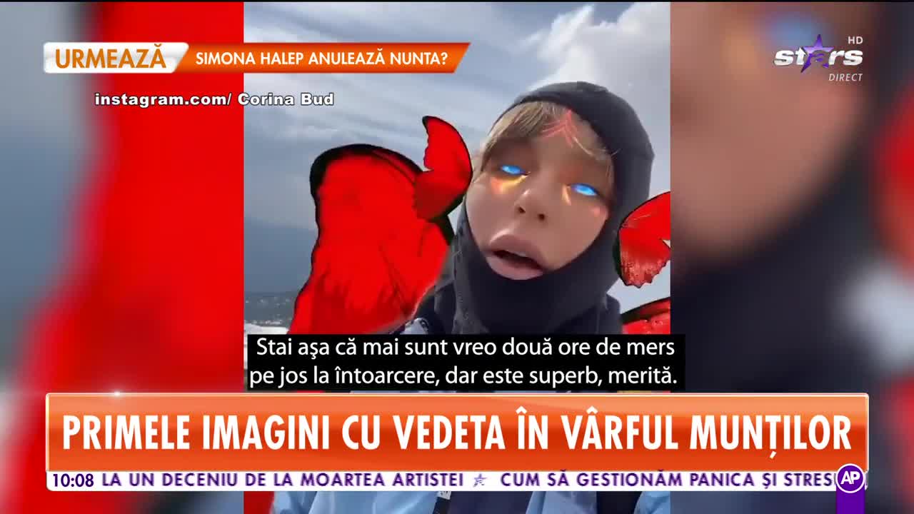 Corina Bud s-a retras cu fiul &icirc;n munți
