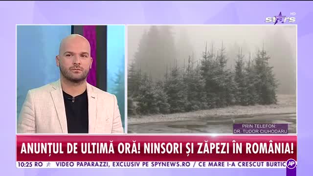 Ninsorile s-au &icirc;ntors &icirc;n Rom&acirc;nia. Se anunţă schimbări radicale ale vremii