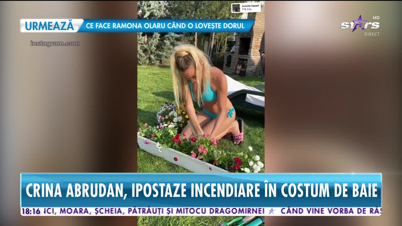 Crina Abrudan, ipostaze incendiare în costum de baie