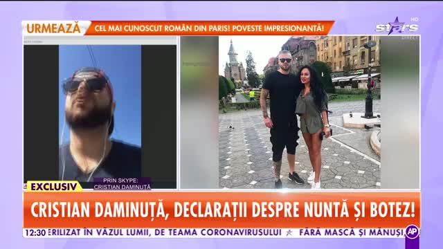Cristian Daminuţă, declaraţii despre nuntă și botez: Nu am pierdut banii