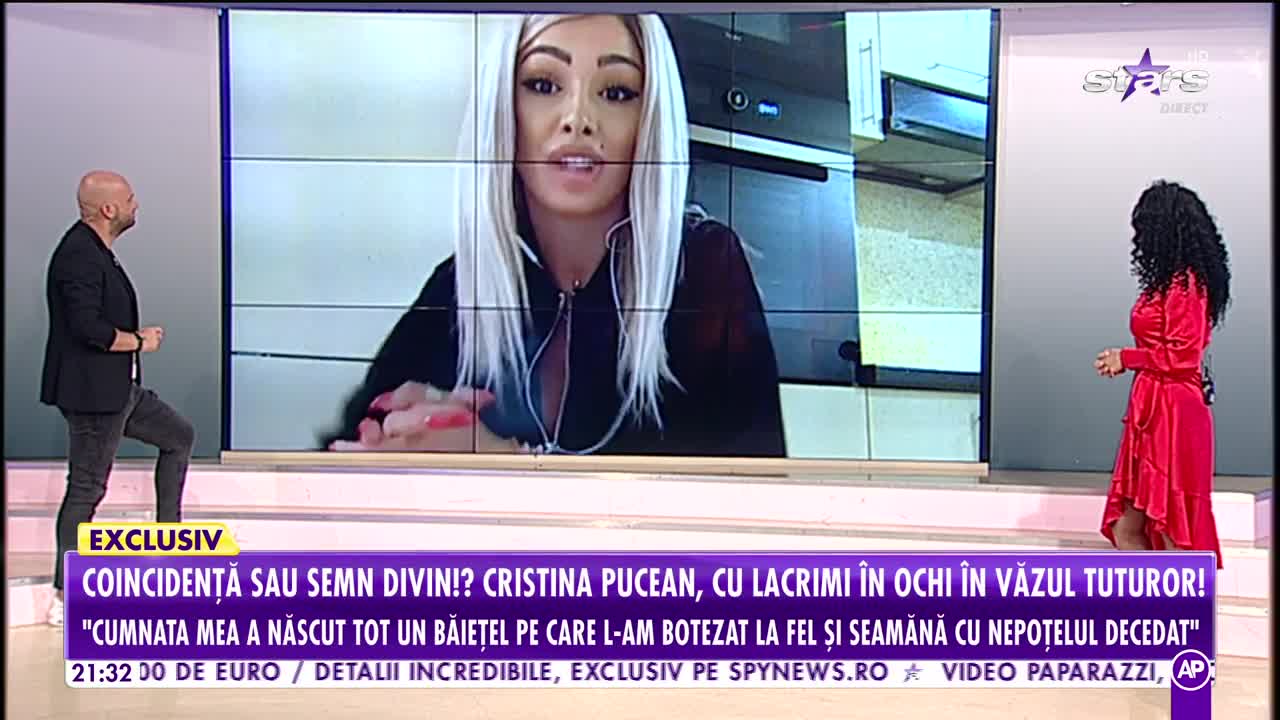 Cristina Pucean, semn divin primit după moartea nepoţelului