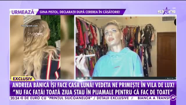 Câți bani face Andreea Bănică doar stând în casă