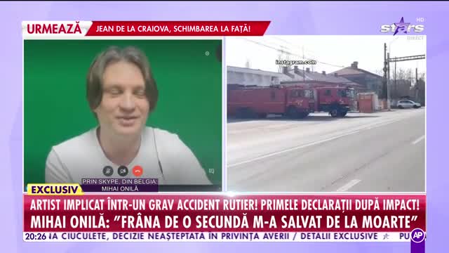 Un artist din România a fost implicat într-un accident rutier
