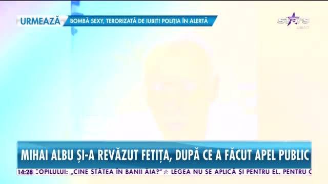 Mihai Albu şi-a revăzut fiica, după ce a făcut un apel public către fosta soţie