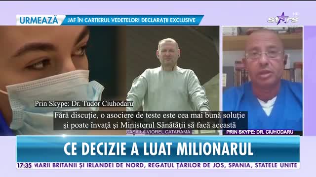 Viorel Cataramă a făcut primele declaraţii, după ce a primit rezultatul testului pentru coronavirus