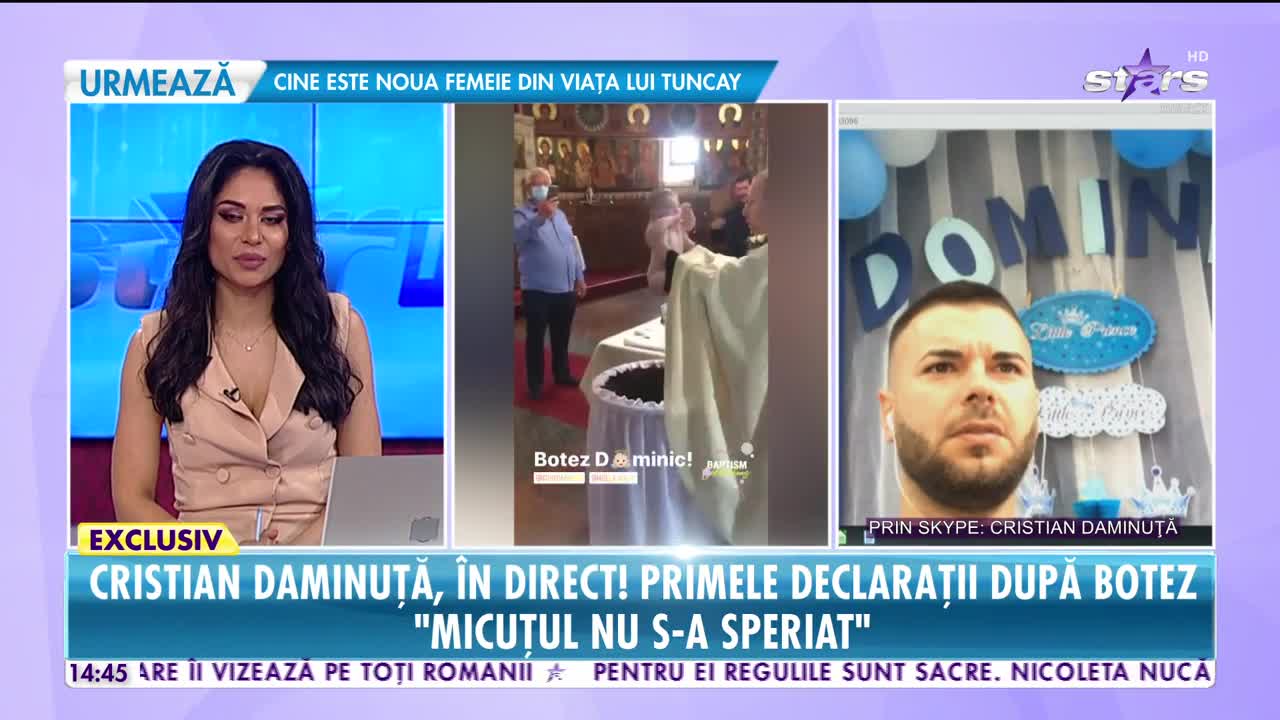 Cristian Daminuţă, primele declarații după botez