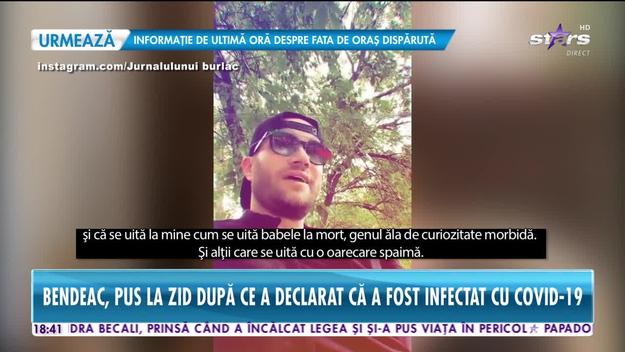 Mihai Bendeac are de suferit, după ce a declarat, în mod public, că a fost infectat cu noul coronavirus