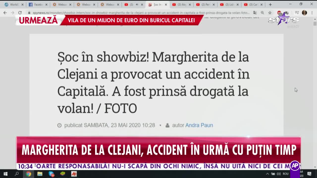 Margherita de la Clejani, accident rutier! Artista a fost depistată pozitiv pentru droguri