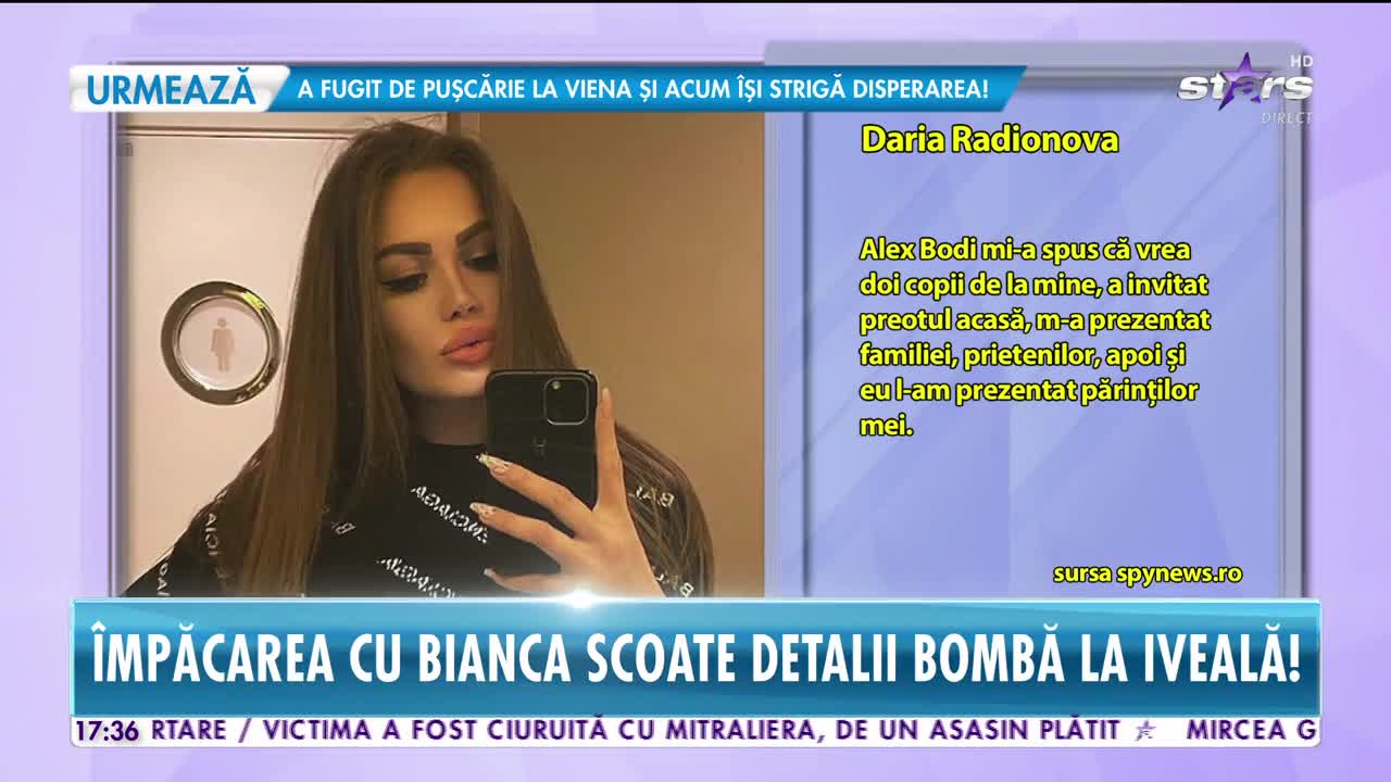 Ce s-a întâmplat între rusoaica Daria şi Alex Bodi