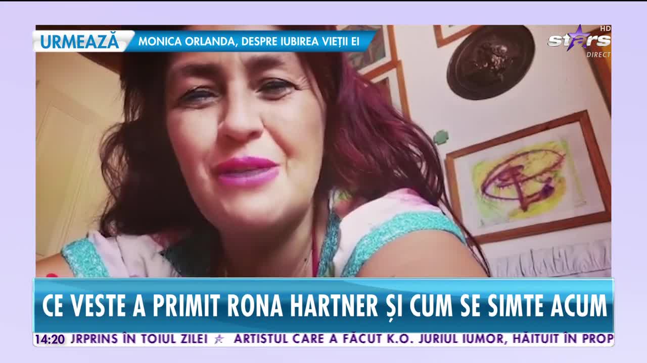 Rona Hartner a ajuns, din nou, pe mâna medicilor: Am scapăt de cancer!