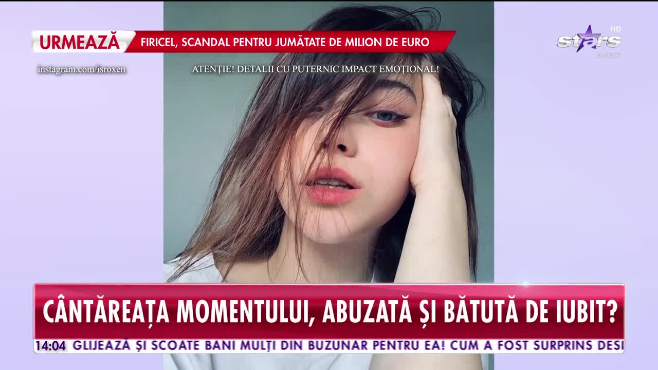 Filmul agresiuni cântăreței Roxen! Iubitul o loveşte cu palmele şi pumnii