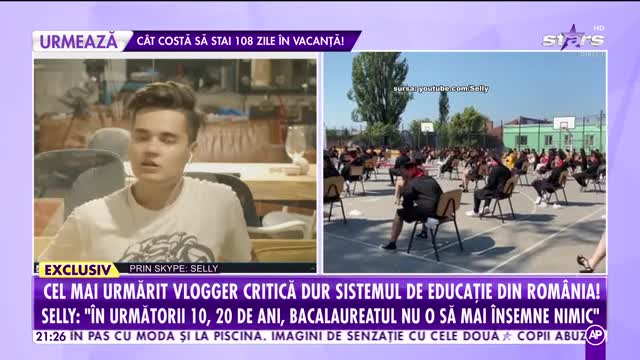 Selly, cel mai urmărit vlogger, critică dur învățământul românesc