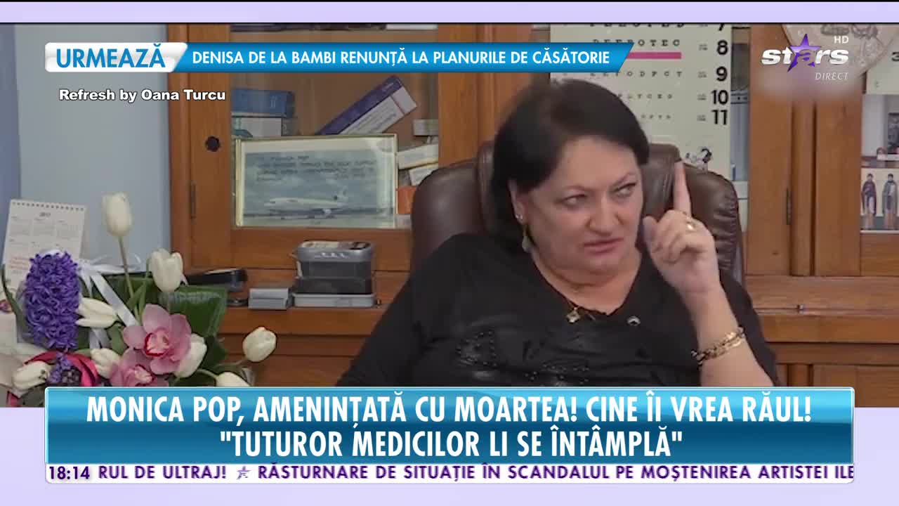 Monica Pop a fost ameninţată cu moartea. Poliţia a intervenit de urgenţă