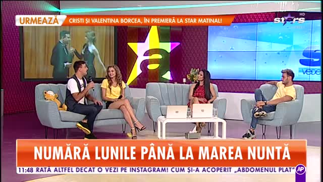 Valentin Sanfira și Codruța Filip &icirc;n direct la Star Matinal