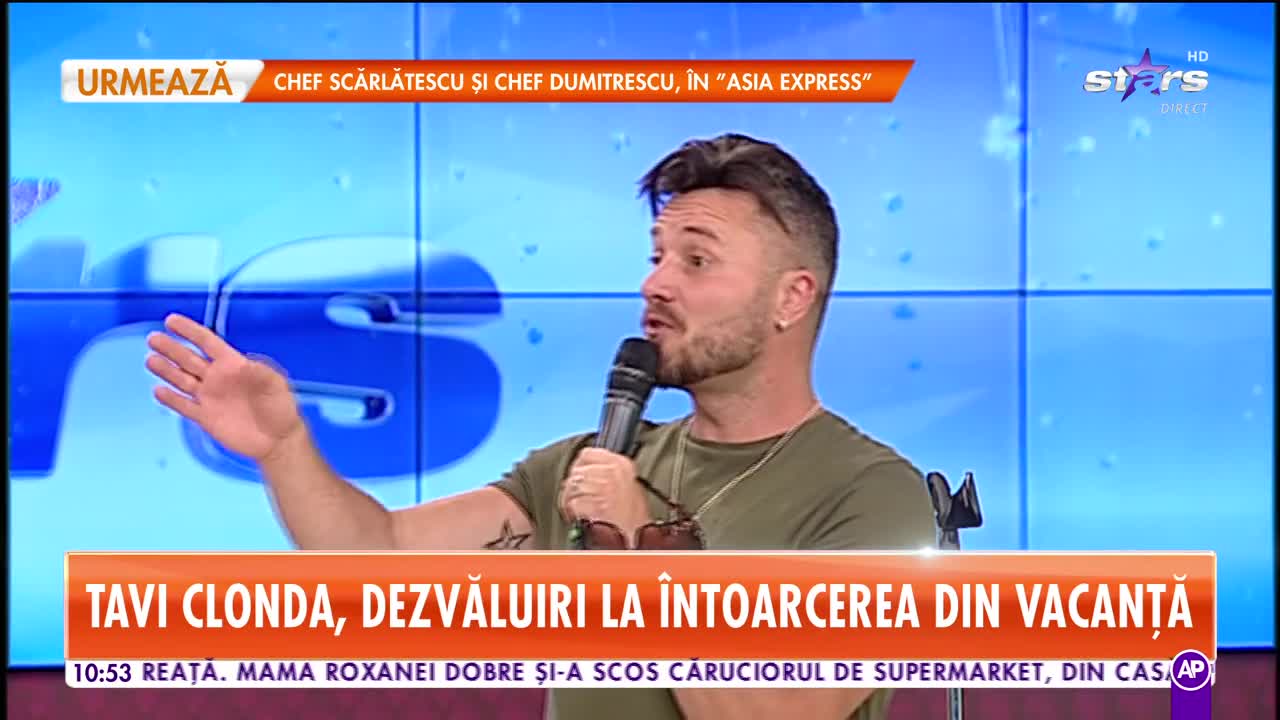 Tavi Clonda, dezvăluiri la &icirc;ntoarcerea din vacanță: Am avut o oră fără fete, am stat pe plajă la un foc de tabără