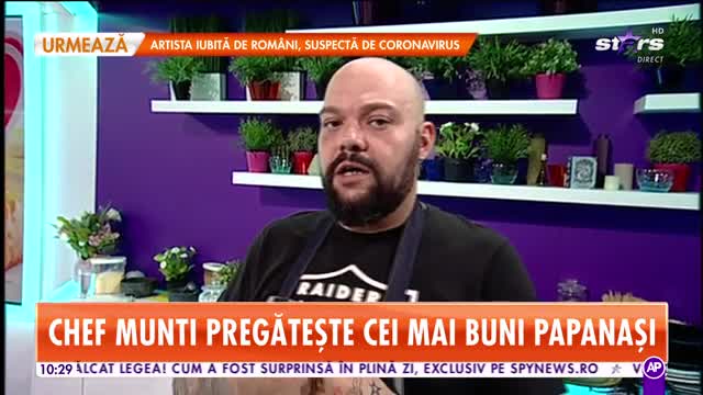Chef Munti ne pregătește &bdquo;Papanași pufoși&rdquo;. Iată de ce ingrediente ai nevoie