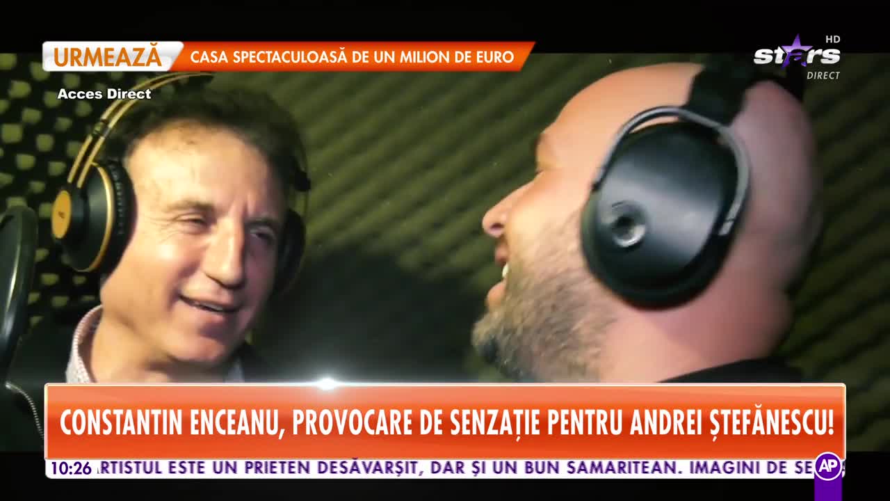 Constantin Enceanu, provocare de senzație pentru Andrei Ştefănescu. Artiștii au c&acirc;ntat &icirc;mpreună