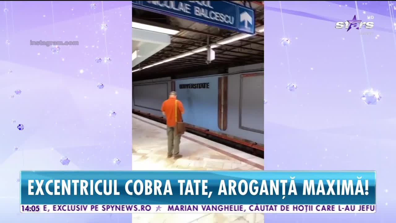 Milionarul Cobra Tate, aroganţă maximă