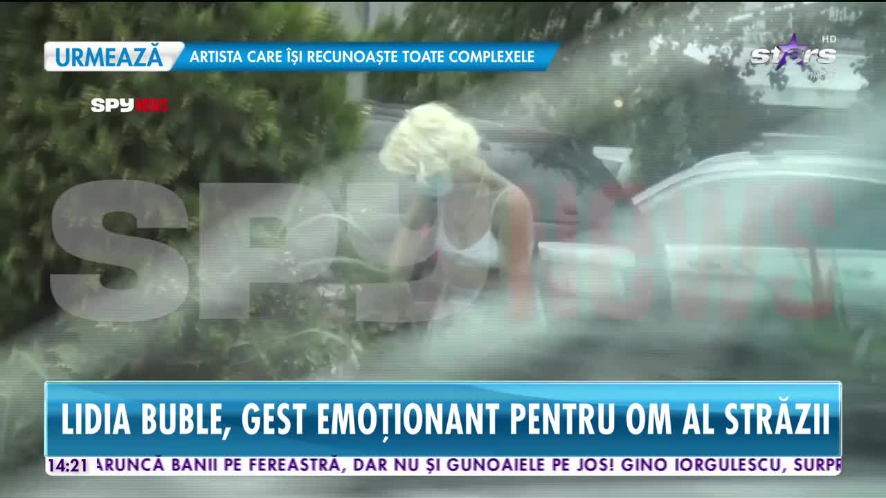 Lidia Buble, gest emoționant pentru un om al străzii