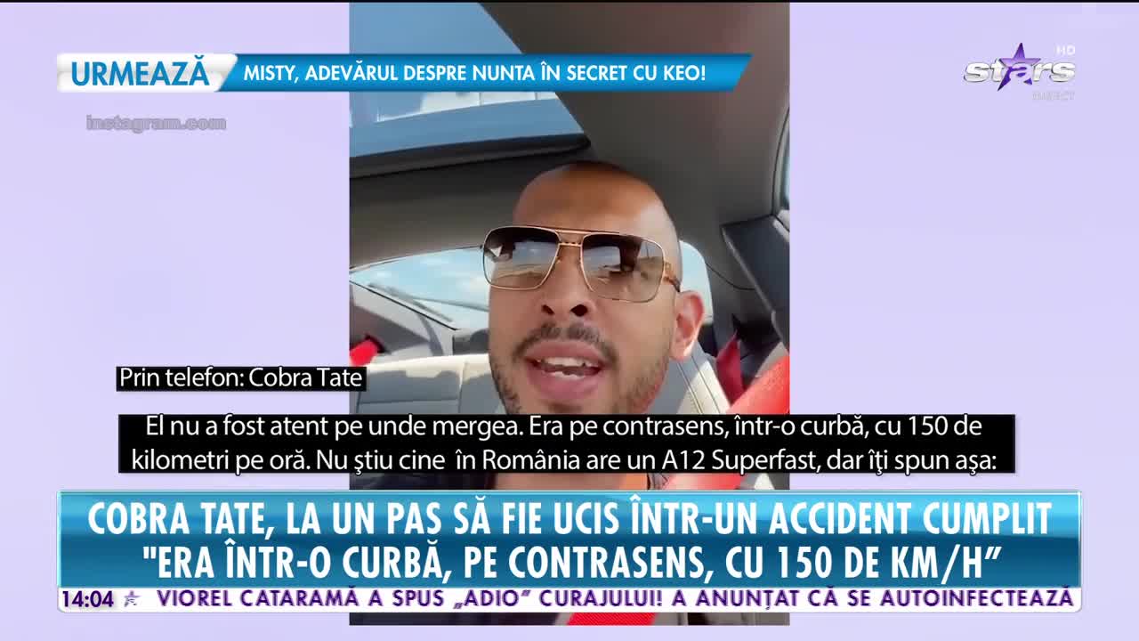 Cobra Tate, recompensă pe capul șoferului inconștient