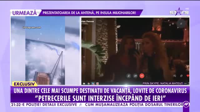 Natalia Mateuț petrece pe insula milionarilor