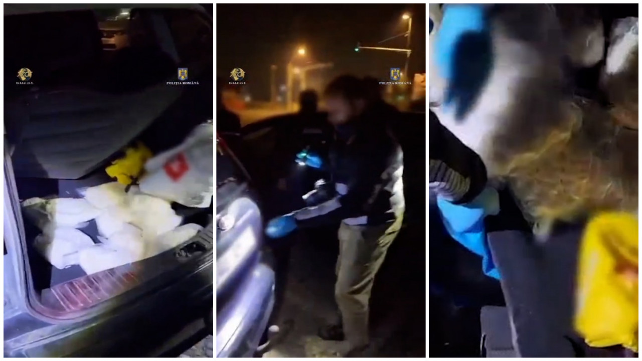 Doi clujeni prinși cu 17 kilograme de droguri în mașină