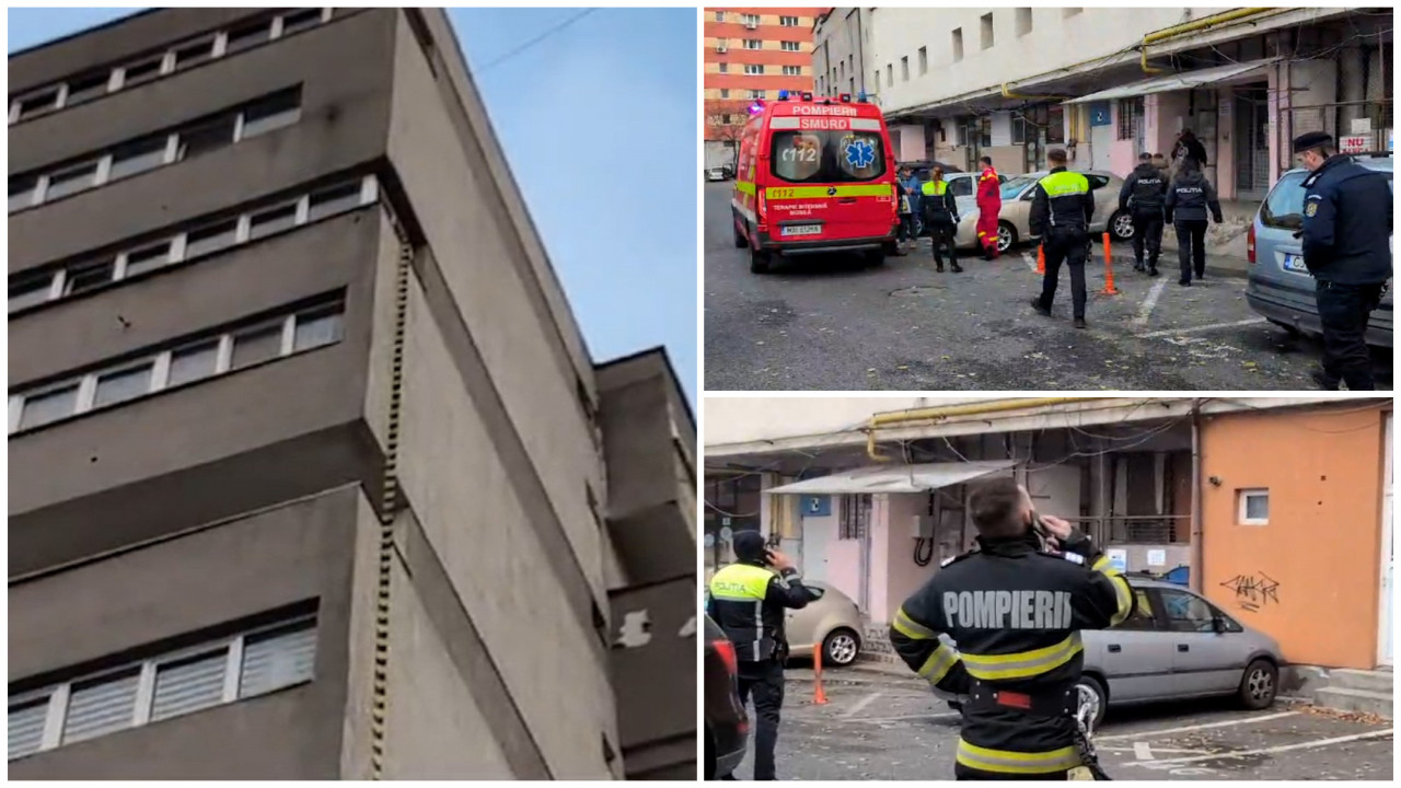 Adolescent salvat de pompieri după o cădere de la etajul 6 în Cluj-Napoca