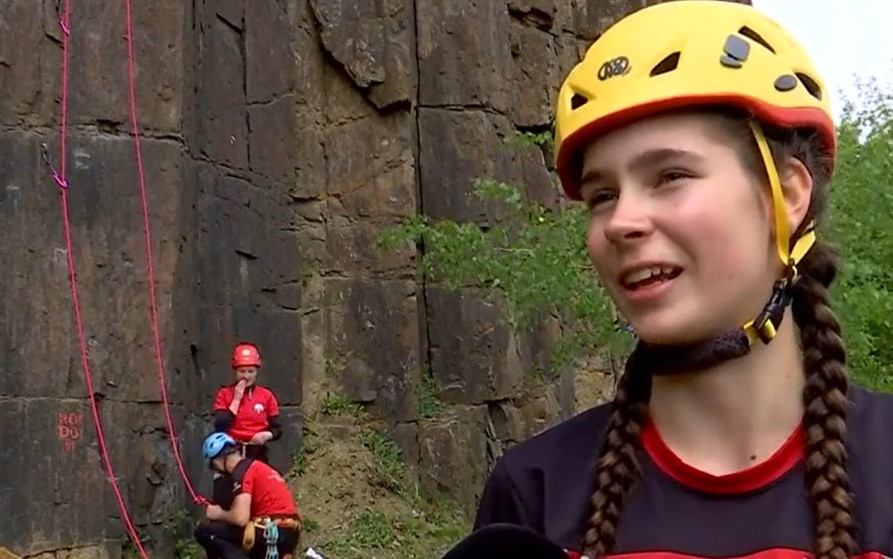 Coloanele Limpedea, locul preferat de pasionaţii de sport pentru escaladă: "E un sport foarte interesant, plin de adrenalină"