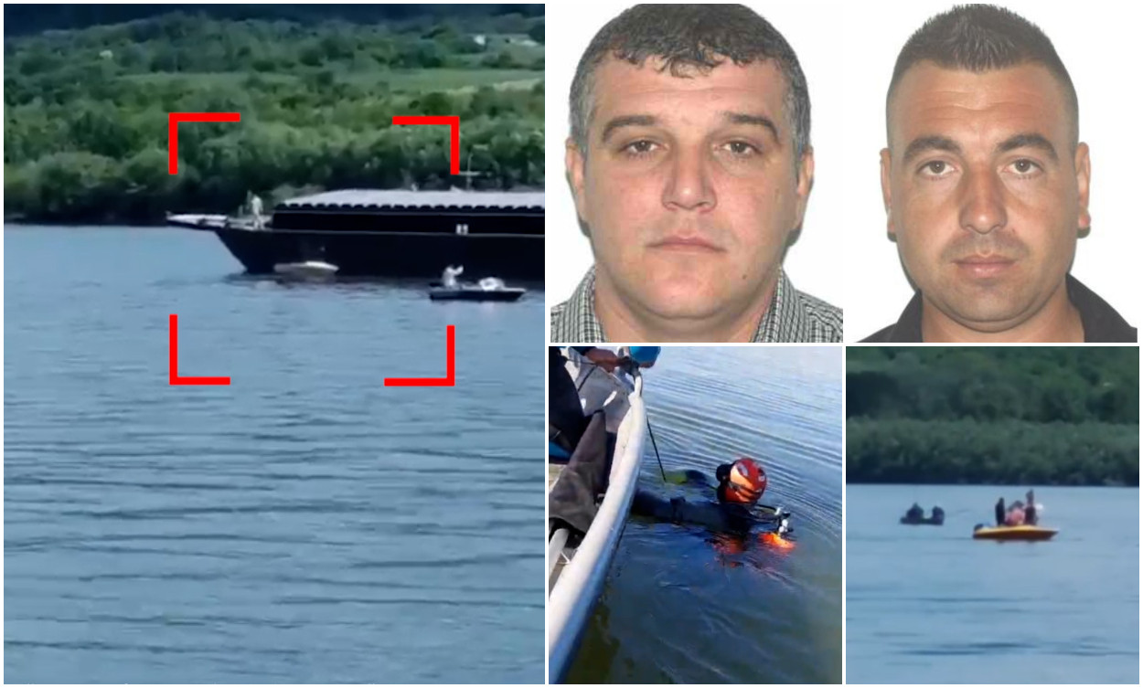 "Priviţi, oameni buni, cum dă peste ei". Ei sunt cei doi pescari căutați de ieri în apele Dunării, după ce bărcile lor au fost lovite de o barjă