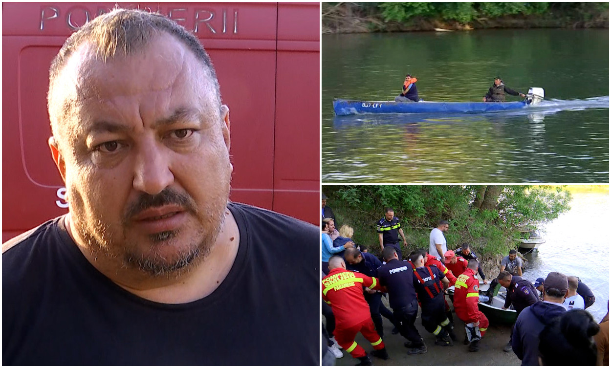 "Apa nu iartă". Doi pescari, unul dintre ei pompier, dispăruţi de ieri după ce o barjă le-a spulberat bărcile pe Dunăre, la Rast