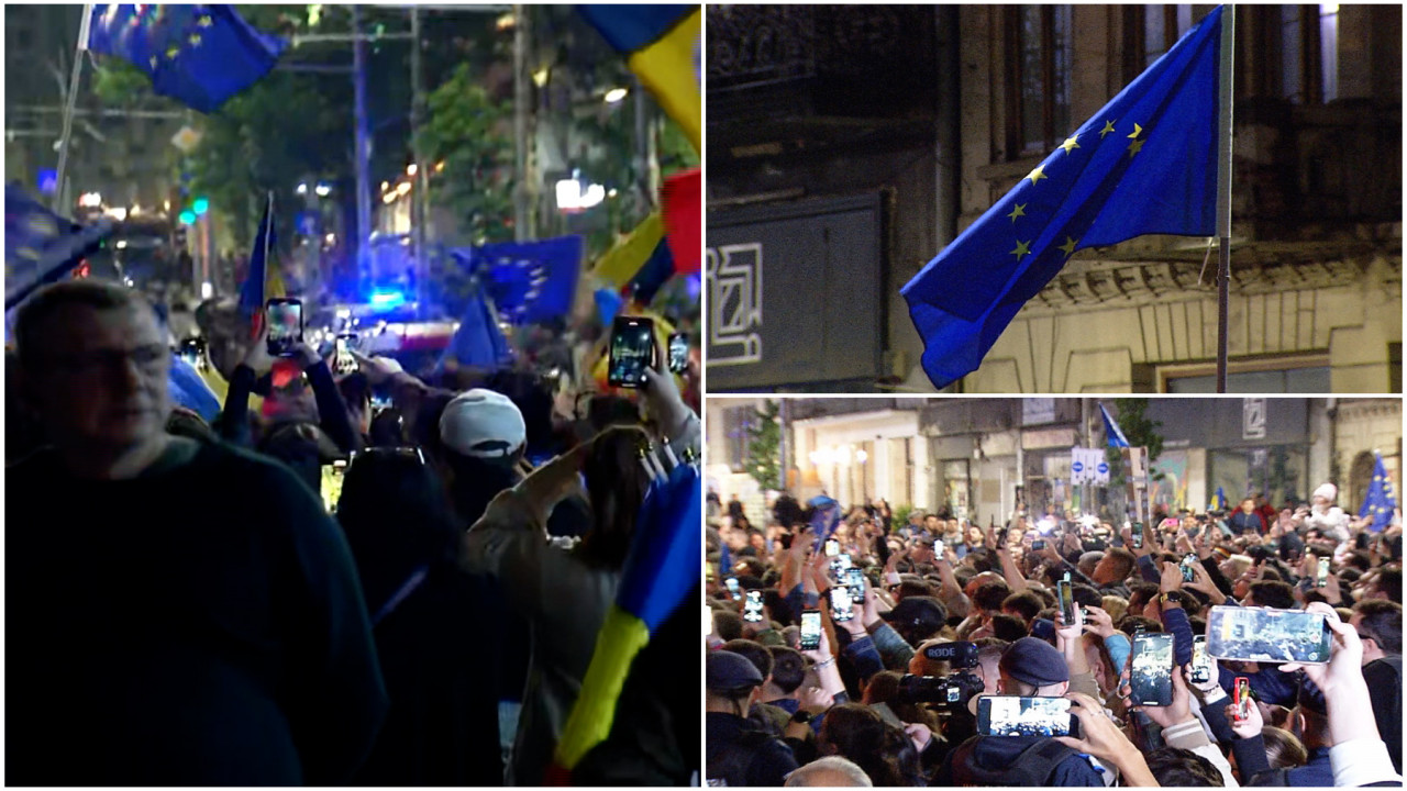 Val de bucurie pe străzile din Capitală, după victoria lui Nicușor Dan: "Avem preşedinte!"