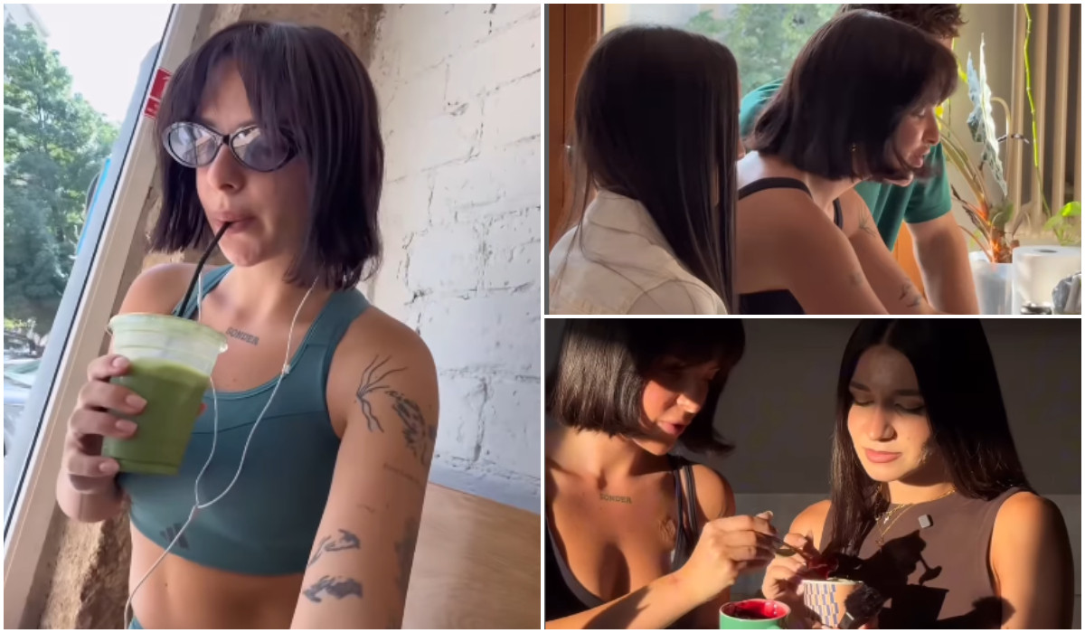 Andreea a transformat pudra de matcha într-un desert surpriză. Tânăra speră că va fi succesul verii