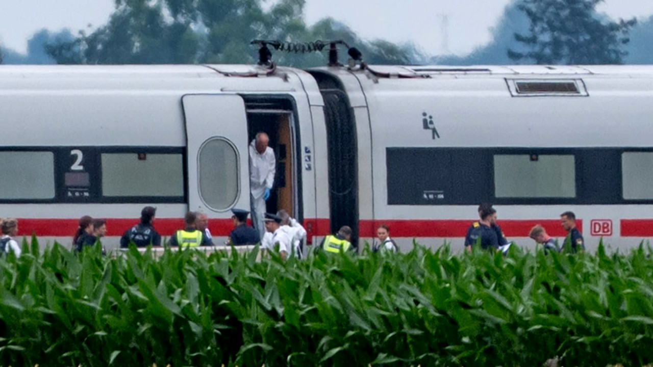 Scene şocante într-un tren din Germania. Un bărbat înarmat cu un topor şi cu un ciocan a atacat călătorii