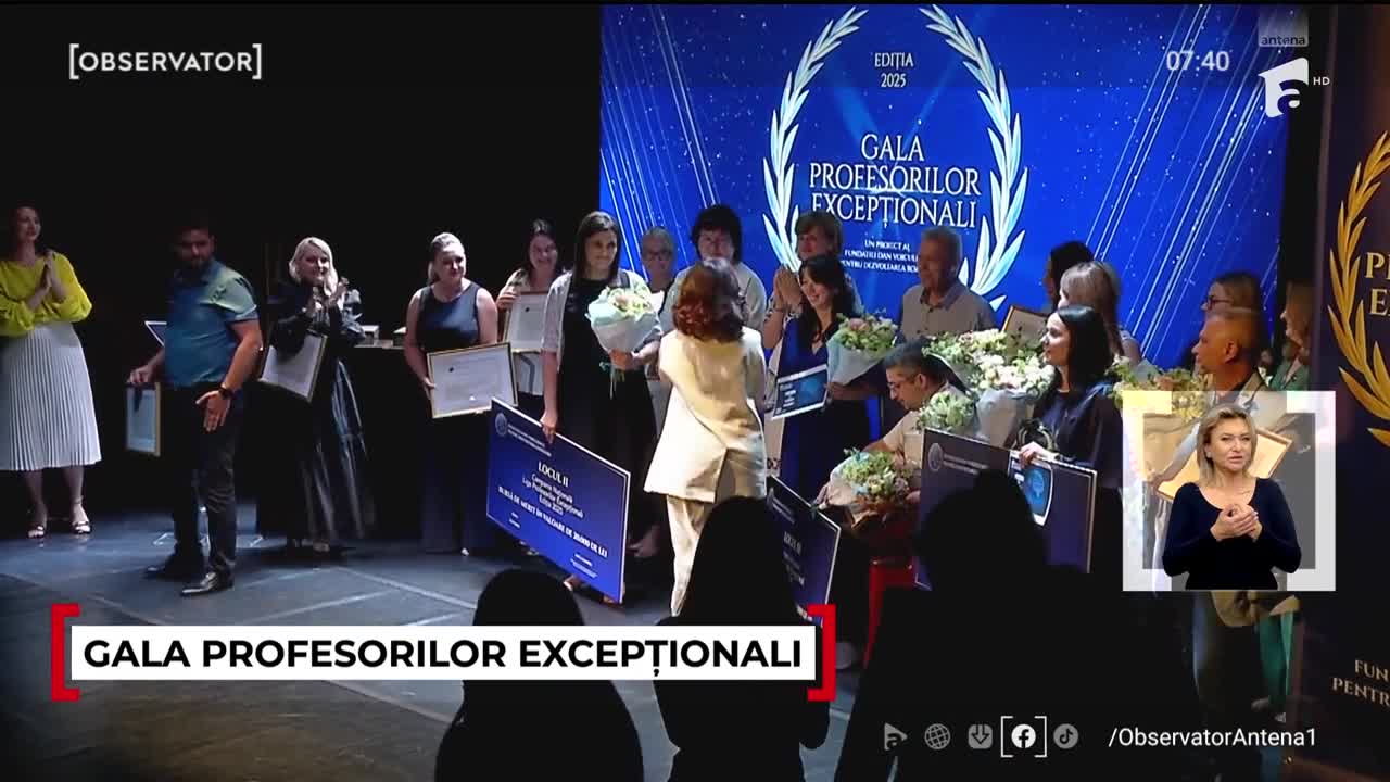 Gala Profesorilor Excepționali 2025: cine sunt cei trei profesori premiați în finala campaniei naționale
