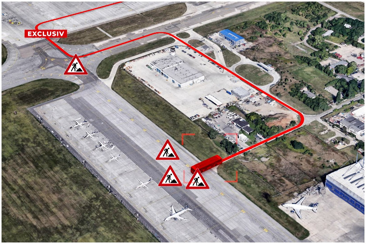 ANIMAȚIE. Cum a ajuns șoferul de pe Otopeni să iasă cu pasagerii spre DN1. A ignorat semnul care-l avertiza