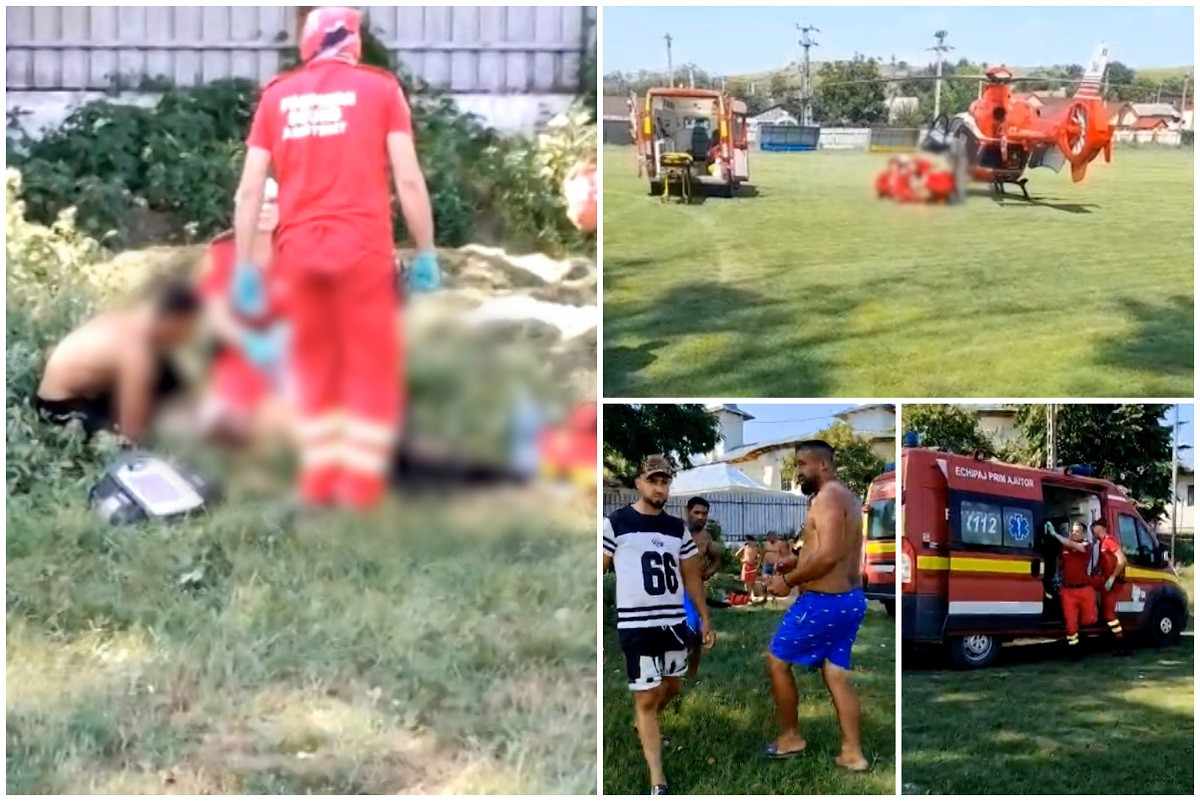 Între viață și moarte, după un salt în râul Bârlad. Bărbatul din Galați a nimerit cu capul fix într-o piatră