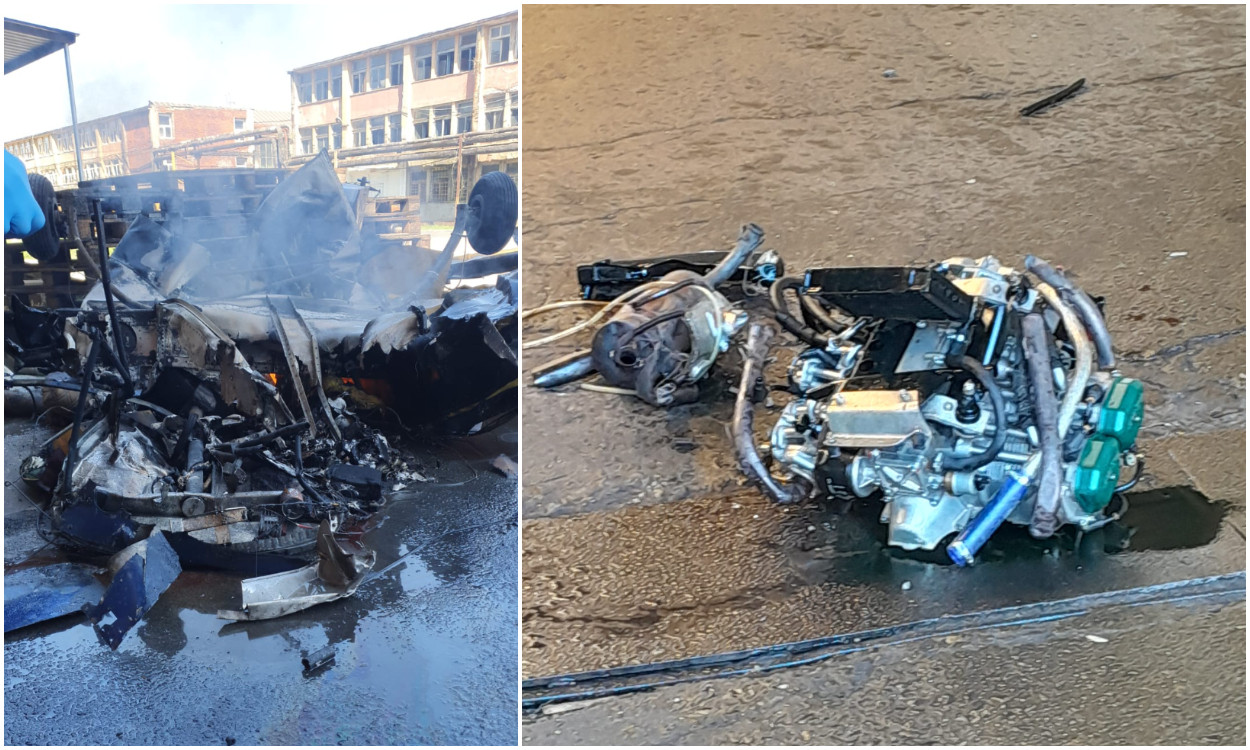 Filmul tragediei din Arad, unde un avion de mici dimensiuni s-a prăbușit în curtea fabricii de vagoane Astra