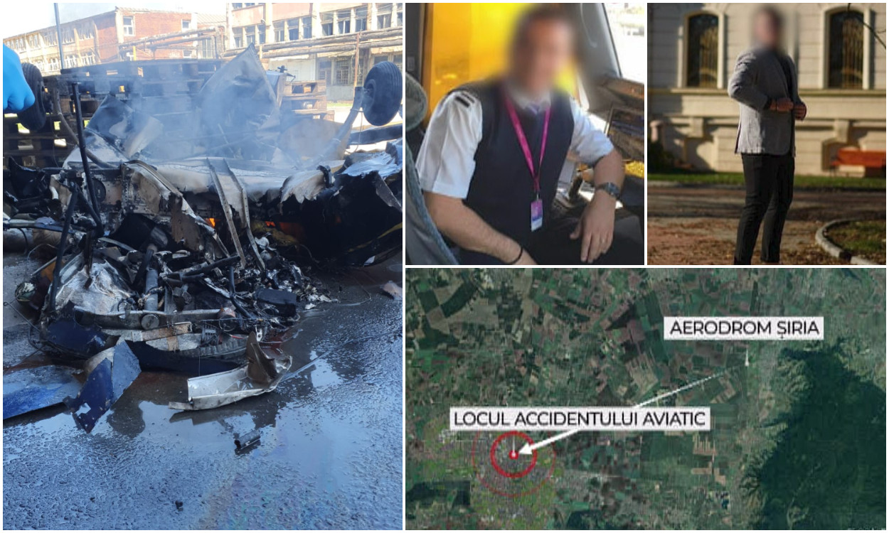 Primele ipoteze în cazul tragediei aviatice din Arad. Obiecte personale ale pilotului, găsite departe de epavă
