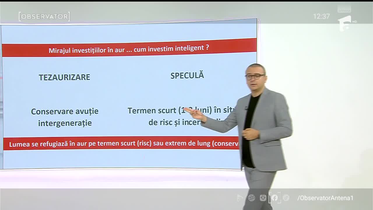 Aurul, una dintre cele mai sigure investiţii. Poate depşi rata inflaţiei şi cu 100%