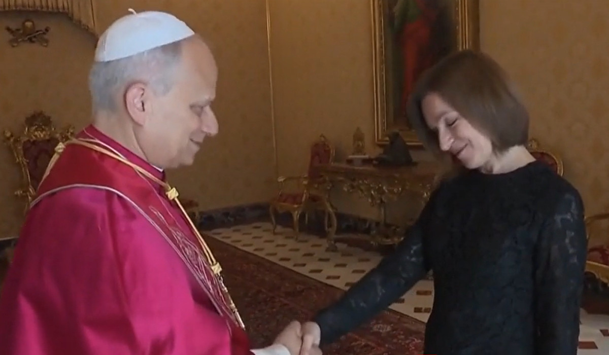 Maia Sandu, primită de Papa Leon. Sanctitatea Sa i-a spus că eforturile de aderare la UE sunt văzute şi auzite