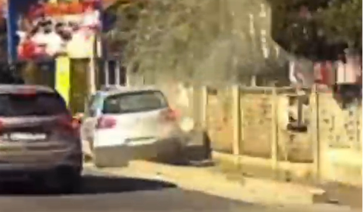 Accident rutier în Cluj: Șofer beat lovește țeavă de gaz