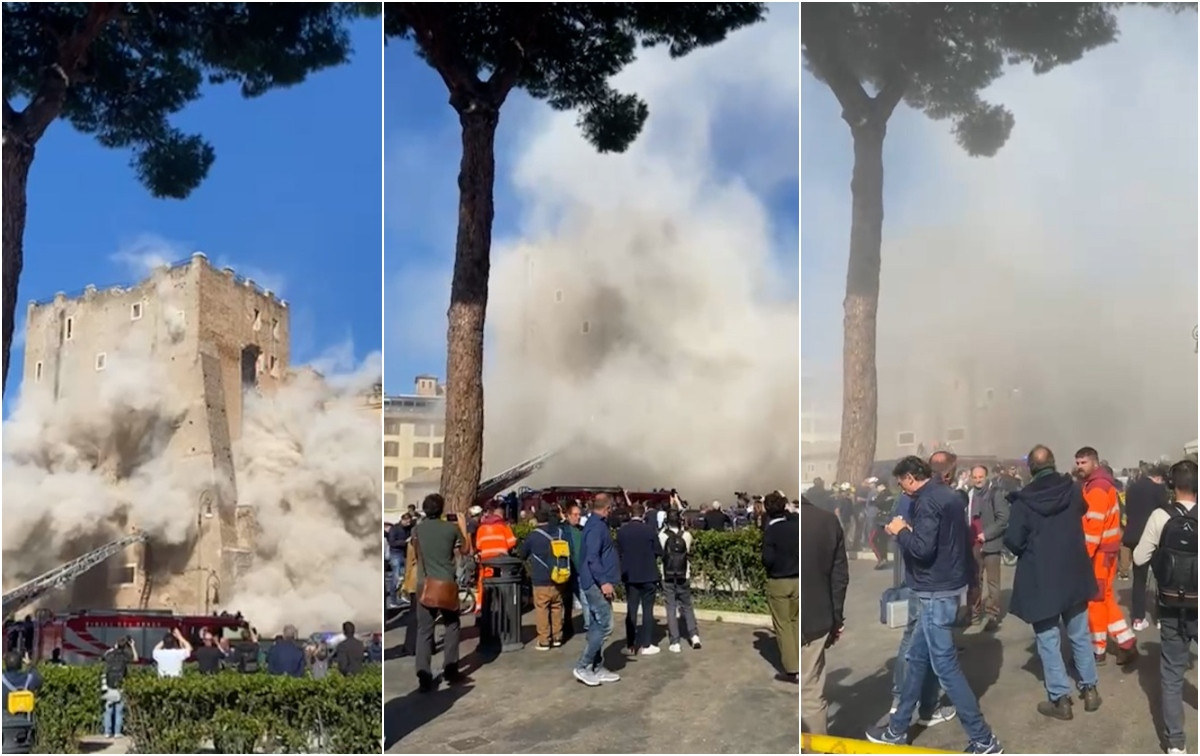 Prăbușirea Torre dei Conti din Roma: Doi români afectați