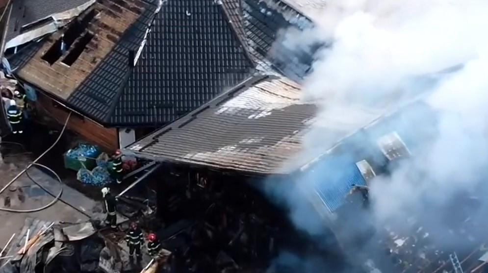 Pensiunea din Gura Humorului distrusă de un incendiu avea probleme tehnice