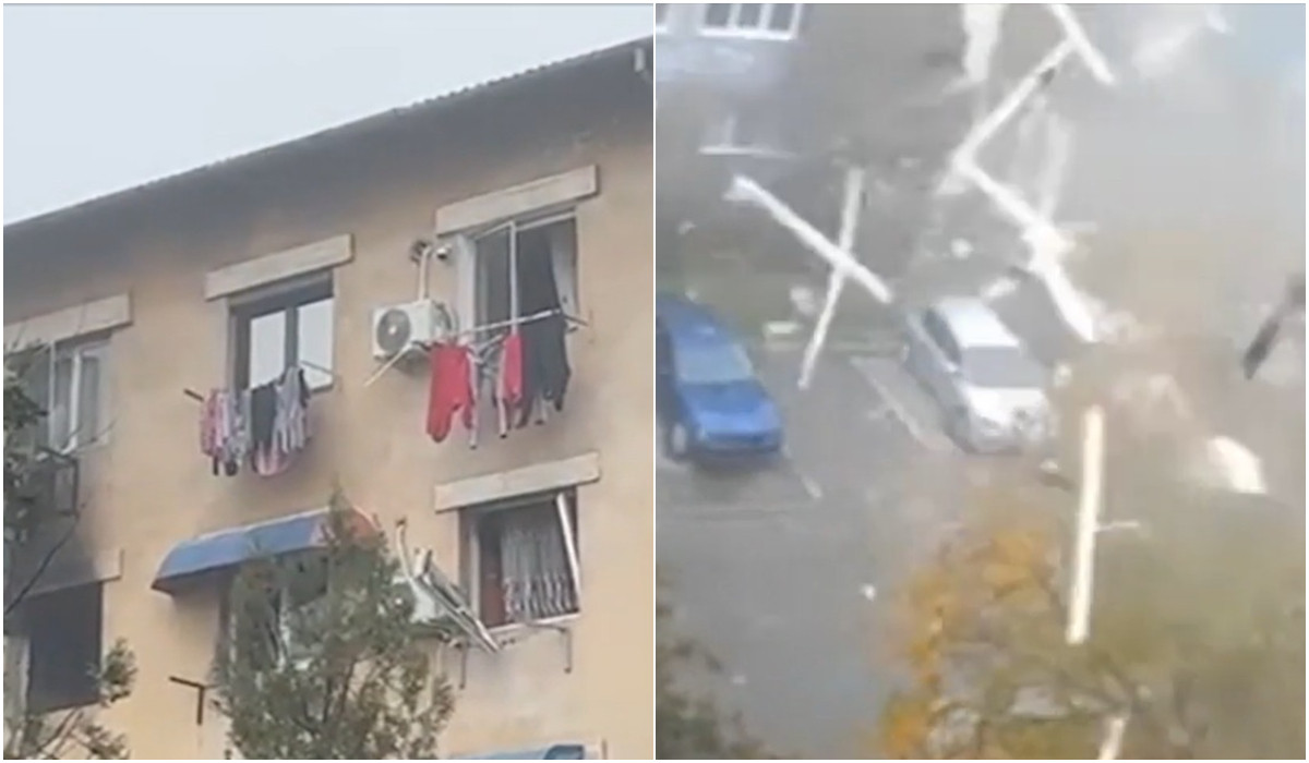VIDEO Primele imagini cu explozia de la Balș: 15 locuințe avariate