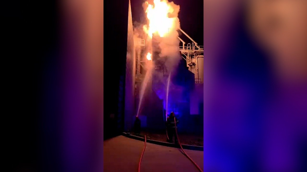 Incendiu la uscător de cereale în Tulcea
